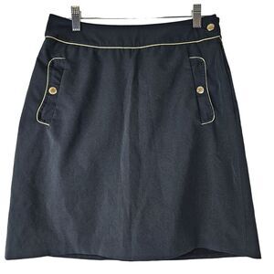 EP Pro Tour Tech Women's Golf Skort Size 4 Black Gold Pockets‎